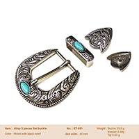 Alloy 3 Pieces Set Buckle